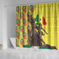 Senegal Monument de la Renaissance Shower Curtain Africaine Ankara Pattern