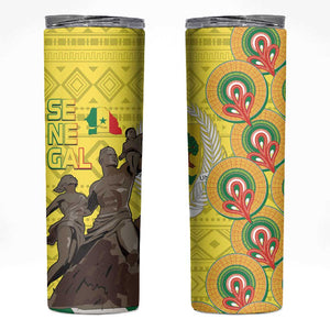 Senegal Monument de la Renaissance Skinny Tumbler Africaine Ankara Pattern