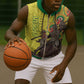Senegal Monument de la Renaissance Sleeveless Zip Hoodie Africaine Ankara Pattern - African Pride