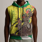 Senegal Monument de la Renaissance Sleeveless Zip Hoodie Africaine Ankara Pattern - African Pride