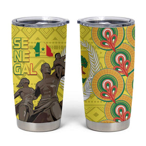 Senegal Monument de la Renaissance Tumbler Cup Africaine Ankara Pattern