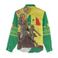 Senegal Monument de la Renaissance Women Casual Shirt Africaine Ankara Pattern