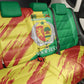 Afro Senegal Independence Day Back Car Seat Cover Coat Of Arms Grunge Style