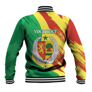 Afro Senegal Independence Day Baseball Jacket Coat Of Arms Grunge Style
