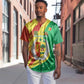 Afro Senegal Independence Day Baseball Jersey Coat Of Arms Grunge Style