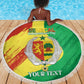 Afro Senegal Independence Day Beach Blanket Coat Of Arms Grunge Style