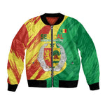Afro Senegal Independence Day Bomber Jacket Coat Of Arms Grunge Style