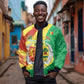 Afro Senegal Independence Day Bomber Jacket Coat Of Arms Grunge Style