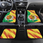 Afro Senegal Independence Day Car Mats Coat Of Arms Grunge Style