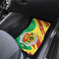 Afro Senegal Independence Day Car Mats Coat Of Arms Grunge Style