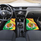 Afro Senegal Independence Day Car Mats Coat Of Arms Grunge Style