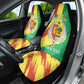 Afro Senegal Independence Day Car Seat Cover Coat Of Arms Grunge Style