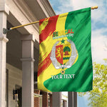 Afro Senegal Independence Day Garden Flag Coat Of Arms Grunge Style