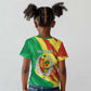 Afro Senegal Independence Day Kid T shirt Coat Of Arms Grunge Style