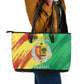 Afro Senegal Independence Day Leather Tote Bag Coat Of Arms Grunge Style