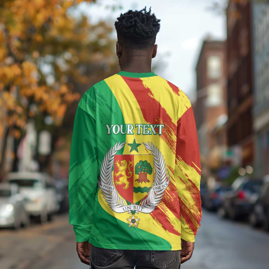 Afro Senegal Independence Day Long Sleeve Shirt Coat Of Arms Grunge Style