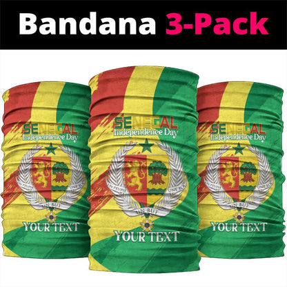 Afro Senegal Independence Day Neck Gaiter Coat Of Arms Grunge Style LT14