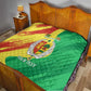 Afro Senegal Independence Day Quilt Coat Of Arms Grunge Style