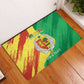 Afro Senegal Independence Day Rubber Doormat Coat Of Arms Grunge Style