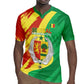 Afro Senegal Independence Day Rugby Jersey Coat Of Arms Grunge Style