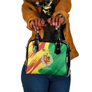 Afro Senegal Independence Day Shoulder Handbag Coat Of Arms Grunge Style