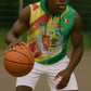 Afro Senegal Independence Day Sleeveless Zip Hoodie Coat Of Arms Grunge Style - African Pride