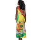 Afro Senegal Independence Day Tank Maxi Dress Coat Of Arms Grunge Style