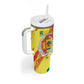 Afro Senegal Independence Day Tumbler With Handle Coat Of Arms Grunge Style