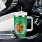 Afro Senegal Independence Day Tumbler With Handle Coat Of Arms Grunge Style