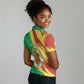 Afro Senegal Independence Day Women Polo Shirt Coat Of Arms Grunge Style