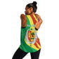 Afro Senegal Independence Day Women Racerback Tank Coat Of Arms Grunge Style