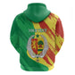 Afro Senegal Independence Day Zip Hoodie Coat Of Arms Grunge Style