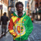 Afro Senegal Independence Day Zip Hoodie Coat Of Arms Grunge Style