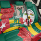 Republique Togolaise Monument de l'Independance Back Car Seat Cover African Pinkish Rose Coat Of Arms