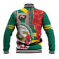 Republique Togolaise Monument de l'Independance Baseball Jacket African Pinkish Rose Coat Of Arms
