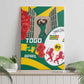 Republique Togolaise Monument de l'Independance Canvas Wall Art African Pinkish Rose Coat Of Arms