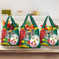 Republique Togolaise Monument de l'Independance Grocery Bag African Pinkish Rose Coat Of Arms