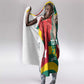 Republique Togolaise Monument de l'Independance Hooded Blanket African Pinkish Rose Coat Of Arms