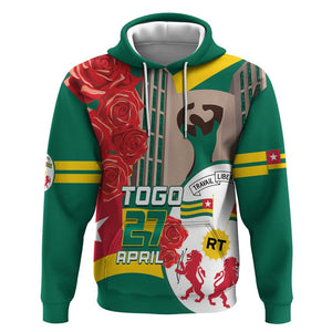 Republique Togolaise Monument de l'Independance Hoodie African Pinkish Rose Coat Of Arms