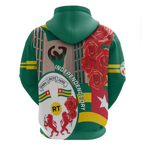 Republique Togolaise Monument de l'Independance Hoodie African Pinkish Rose Coat Of Arms
