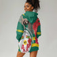 Republique Togolaise Monument de l'Independance Hoodie Dress African Pinkish Rose Coat Of Arms