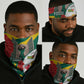 Republique Togolaise Monument de l'Independance Neck Gaiter African Pinkish Rose Coat Of Arms - African Pride
