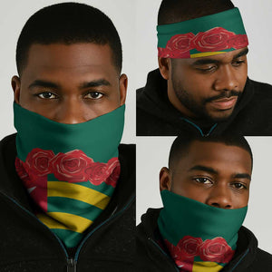 Republique Togolaise Monument de l'Independance Neck Gaiter African Pinkish Rose Coat Of Arms - African Pride