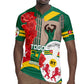 Republique Togolaise Monument de l'Independance Rugby Jersey African Pinkish Rose Coat Of Arms