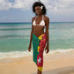 Republique Togolaise Monument de l'Independance Sarong African Pinkish Rose Coat Of Arms