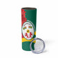 Republique Togolaise Monument de l'Independance Skinny Tumbler African Pinkish Rose Coat Of Arms