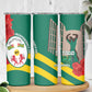 Republique Togolaise Monument de l'Independance Skinny Tumbler African Pinkish Rose Coat Of Arms