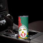 Republique Togolaise Monument de l'Independance Skinny Tumbler African Pinkish Rose Coat Of Arms