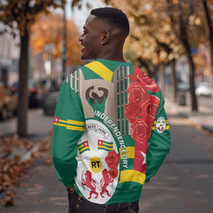 Republique Togolaise Monument de l'Independance Sweatshirt African Pinkish Rose Coat Of Arms