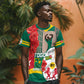 Republique Togolaise Monument de l'Independance T shirt African Pinkish Rose Coat Of Arms